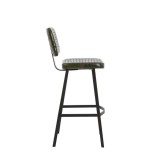 BAR CHAIR MS LEATHER GREEN - CHAIRS, STOOLS